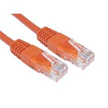 Cables Direct UTP CAT5e 10m networking cable Orange U/UTP (UTP)