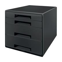 Leitz Recycle 4 Drawer Unit Black - 53720095 | In Stock