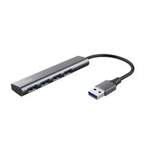 Trust Interface Hubs | Trust Halyx USB 3.2 Gen 1 (3.1 Gen 1) Type-A 5 Mbit/s Black, Grey