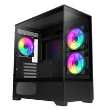 GameMax Vista Micro ATX Gaming Case w/ Glass Side & Front, Mesh
