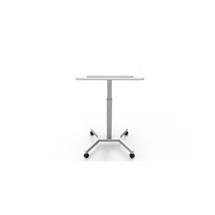 Height Adjustable Mobile Lectern / Table WHITE | Quzo UK