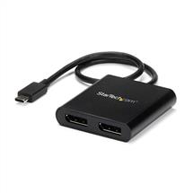 Graphics Adapters | StarTech.com USBC to Dual DisplayPort 1.2 Adapter, USB TypeC