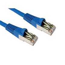 Cables Direct 10m CAT6a, M - M networking cable Blue S/FTP (S-STP)