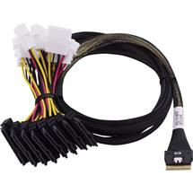 Black, Multicolour | Microchip Technology 2305400R Serial Attached SCSI (SAS) cable 0.8 m
