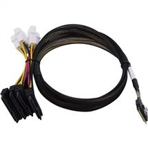 Black, Multicolour | Microchip Technology 2305300R Serial Attached SCSI (SAS) cable 0.8 m