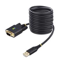 StarTech.com 10ft (3m) USB to Serial Adapter Cable, COM Retention,