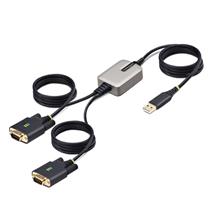 StarTech.com 13ft (4m) 2Port USB to Serial Adapter Cable,