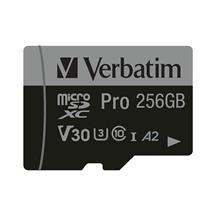 Verbatim Memory Cards | Verbatim Pro U3 256GB Micro SDXC Card | In Stock | Quzo UK