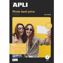 Photo Paper | APLI 11804 photo paper A4 White Gloss | In Stock | Quzo UK