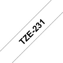 Inkjet | Brother TZE-231 label-making tape Black on white | In Stock