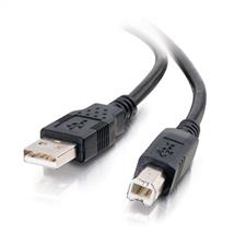 C2G 2m USB 2.0 A/B Cable - Black (6.6 ft) | Quzo UK