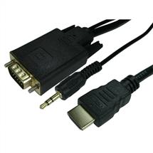 Video Cable | Cables Direct 77HDMIVGCBL044 video cable adapter 1.8 m HDMI VGA (DSub)