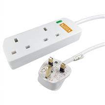Cables Direct RB02M02SPD power extension 2 m 2 AC outlet(s) Indoor