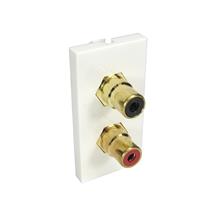 Cables Direct AV-MOD2RCA socket-outlet 2 x RCA White