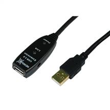 Cables Direct 25m USB 2.0 Active Repeater USB cable Black