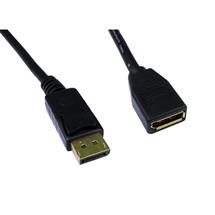 Cables Direct 2m DisplayPort M/F Black | In Stock | Quzo UK