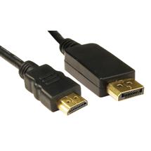 Cables Direct DisplayPort - HDMI, 1m Black | In Stock
