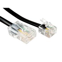 Cables Direct RJ11/RJ45 20m Black | In Stock | Quzo UK