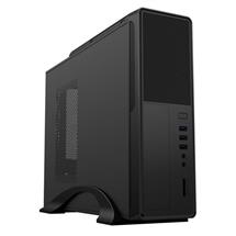 Cit PC Cases | CiT S014B Micro ATX Slim Desktop Case, 300W PSU, Mesh Front, 8cm Fan,