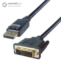 connektgear 2m DisplayPort to DVID Connector Cable  Male to Male Gold