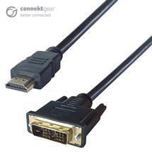 connektgear 2m HDMI to DVID Monitor Connector Cable  Male to Male
