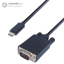 connektgear 2m USB 3.1 Connector Cable Type C male to VGA male