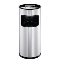 Durable 333023 trash can 17 L Round Metal Silver | In Stock