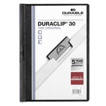 Durable Duraclip 30 report cover PVC Black, Transparent
