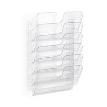 Durable FLEXIPLUS literature rack 6 shelves Transparent