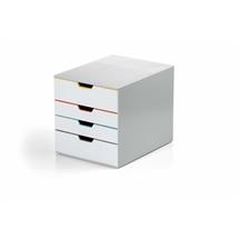 Office Drawer Units | Durable VARICOLOR MIX 4 Grey Plastic | In Stock | Quzo UK