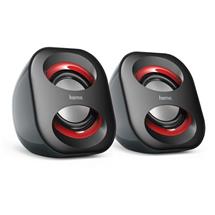 Hama Stereo portable speaker | Hama Sonic Mobil 183 loudspeaker Black, Red Wired 3 W