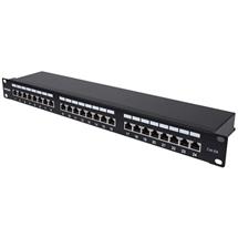 Intellinet Patch Panel, Cat6a, FTP, 24Port, 1U, Shielded, 90° TopEntry