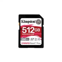 Kingston Technology 512GB Canvas React Plus SDXC UHSII 280R/150W U3