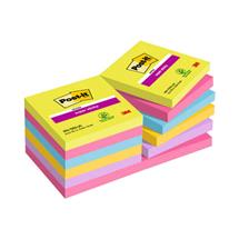 Post-it Repositional Notes | PostIt 65412SSUC note paper Square Blue, Green, Pink, Purple, Yellow