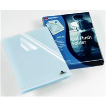 Rexel Cut Flush Folders A4 Clear (100) | In Stock | Quzo UK