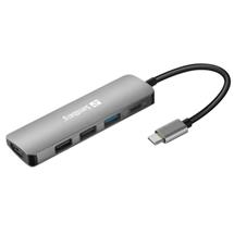 Sandberg USB-C Dock HDMI+3xUSB+PD 100W | In Stock | Quzo UK