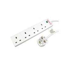 Cables Direct RB-02M04SPD surge protector White 4 AC outlet(s) 2 m
