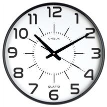 Unilux 400094487 wall/table clock Quartz clock Round Black,