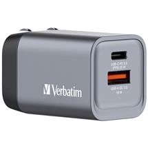 VerbaTim  | Verbatim GNC35 GaN Charger 35W with 1 x USBC PD 35W / 1 x USBA QC 3.0
