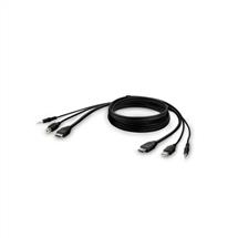 KVM Cables | Belkin F1DN1CCBL KVM cable Black 1.8 m | In Stock | Quzo UK