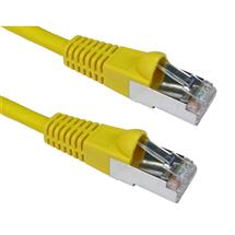 Cables Direct | Cables Direct 10m CAT6a, M - M networking cable Yellow S/FTP (S-STP)