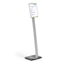 Sign Holders & Information Stands | Durable INFO SIGN Information stand A4 Acrylic, Aluminium Silver