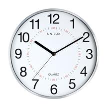 Unilux | Unilux Clock Aria 285mm Diameter Metal Grey Rim 400094280