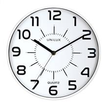 Unilux POP Quartz clock Round White | In Stock | Quzo UK