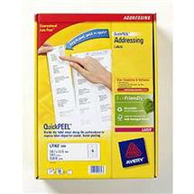 Avery Printer Labels | Avery QuickPEEL White FSC | In Stock | Quzo UK